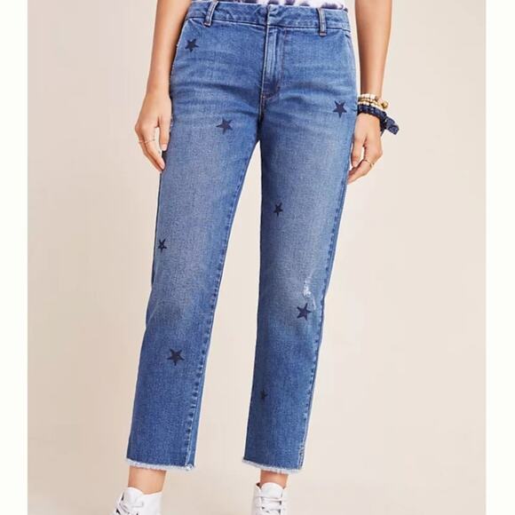 NWT Anthropologie Sundry Stars Relaxed Straight Jeans sz 26 - Picture 1 of 12
